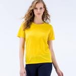 Lacoste Kadın Kısa Kollu Sarı T-Shirt