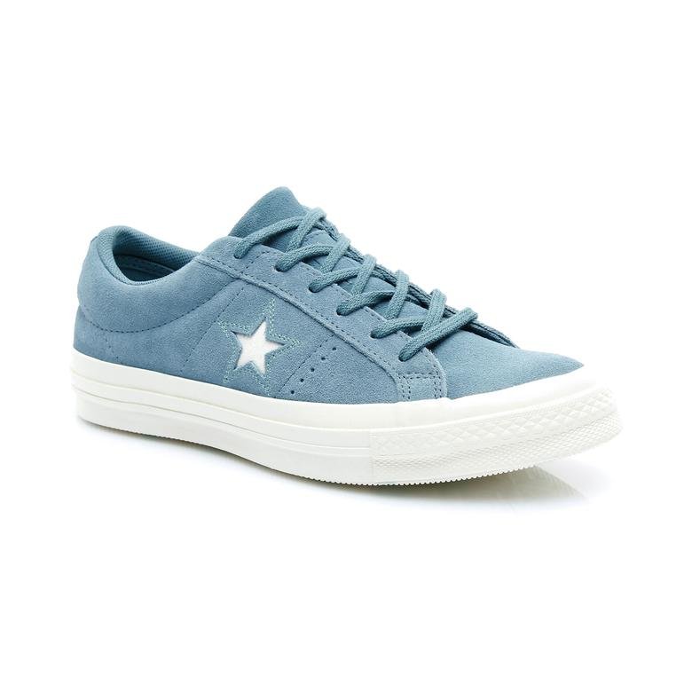 Converse One Star Love Metallic Kadın Mavi Sneaker