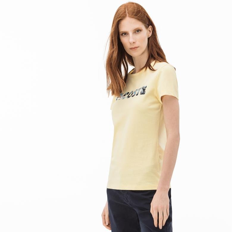 Lacoste Kadın Sarı T-Shirt