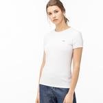 Lacoste Kadın Beyaz T-Shirt