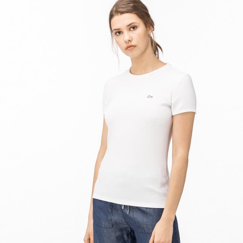 Lacoste Kadın Beyaz T-Shirt