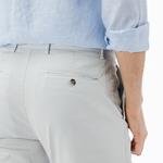 Lacoste Erkek Slim Fit Çizgili Beyaz Pantolon