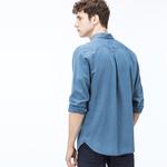 Lacoste Erkek Regular Fit Denim Mavi Gömlek