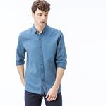 Lacoste Erkek Regular Fit Denim Mavi Gömlek