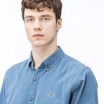Lacoste Erkek Regular Fit Denim Mavi Gömlek