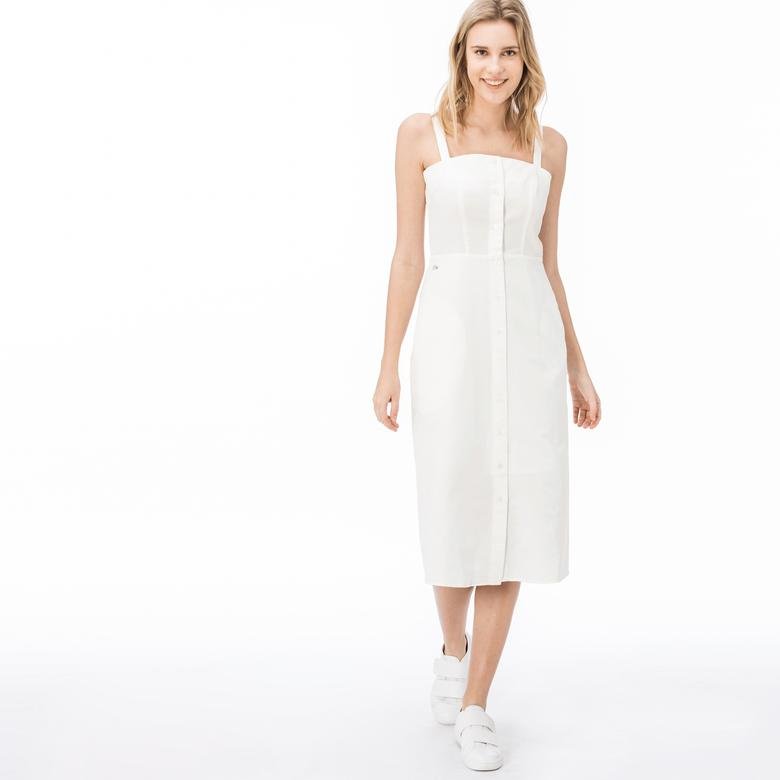 Lacoste Kadın Beyaz Elbise