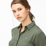 Lacoste Kadın Yeşil Gömlek Elbise