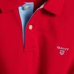 Gant Erkek Uzun Kollu Kırmızı Pique Polo