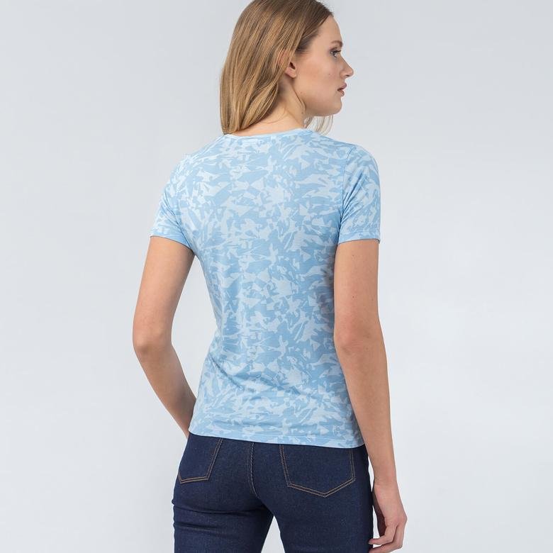 Lacoste Kadın Mavi T-Shirt