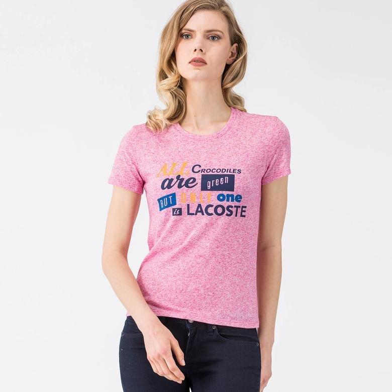 Lacoste Kadın Pembe Kısa Kollu T-Shirt