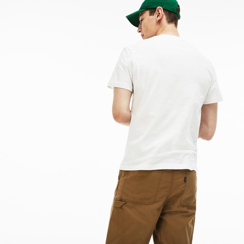 Lacoste Erkek Regular Fit Beyaz T-Shirt