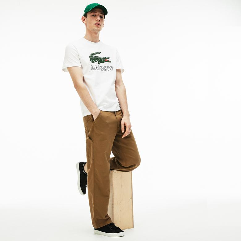 Lacoste Erkek Regular Fit Beyaz T-Shirt