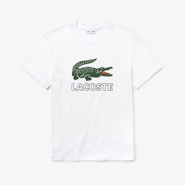 Lacoste Erkek Regular Fit Beyaz T-Shirt