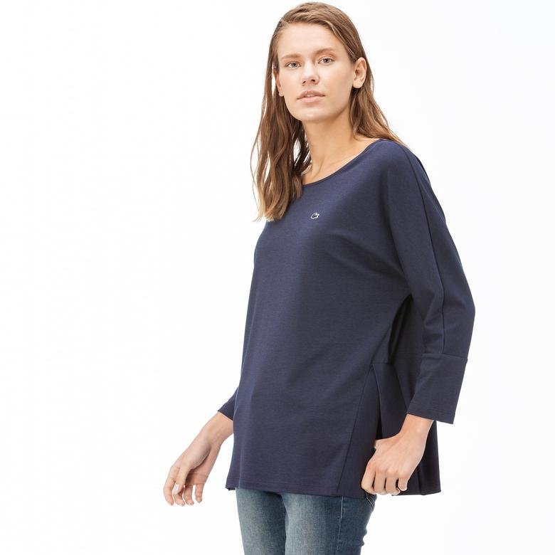 Lacoste Kadın Lacivert Uzun Kollu T-Shirt