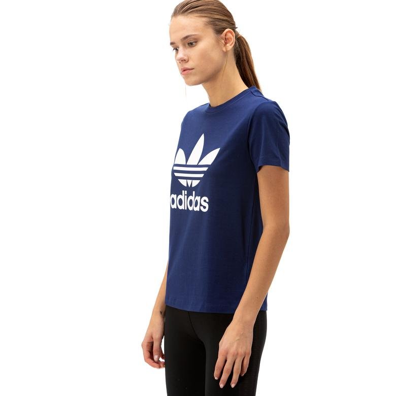 adidas Trefoil Kadın Lacivert T-Shirt