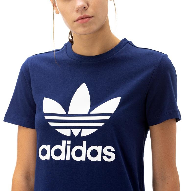adidas Trefoil Kadın Lacivert T-Shirt