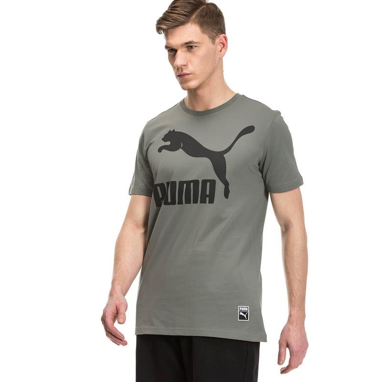 Puma Archieve Logo Erkek Gri T-shirt