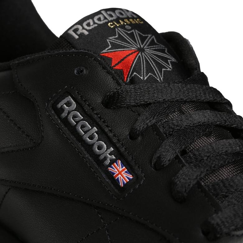 Reebok Classic Leather Kadın Siyah Spor Ayakkabı