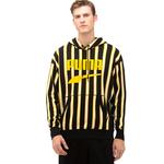 Puma Downtown Po Graphic Hoody Erkek Sarı-Siyah Sweatshirt