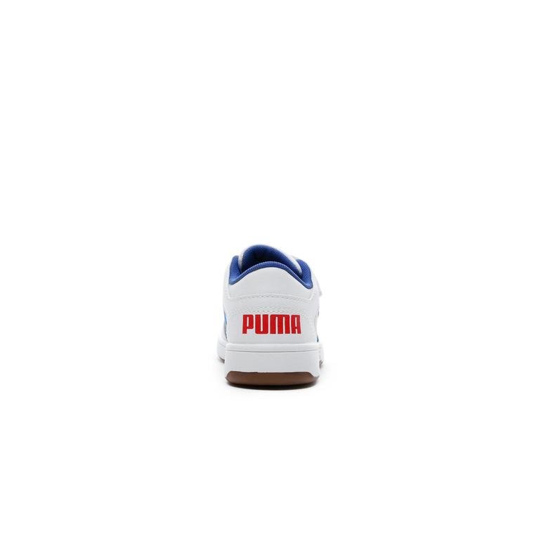 Puma Rebound Layup Lo Çocuk Beyaz Spor Ayakkabı