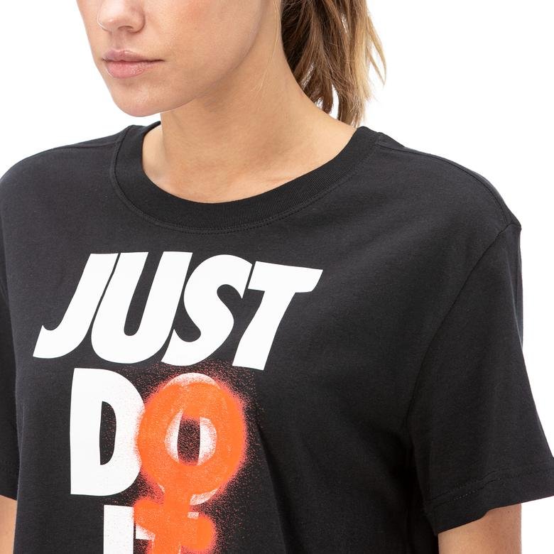 Nike Rebel Crop 2 Kadın Siyah T-Shirt
