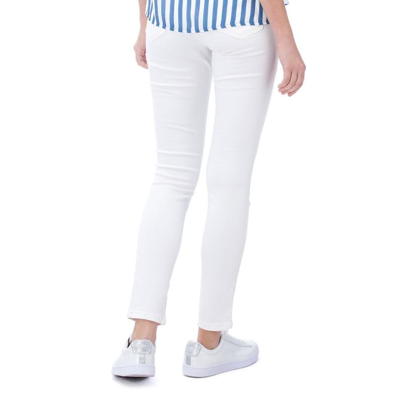 Nautica Kadın Beyaz Denım Slim Fit Pantolon