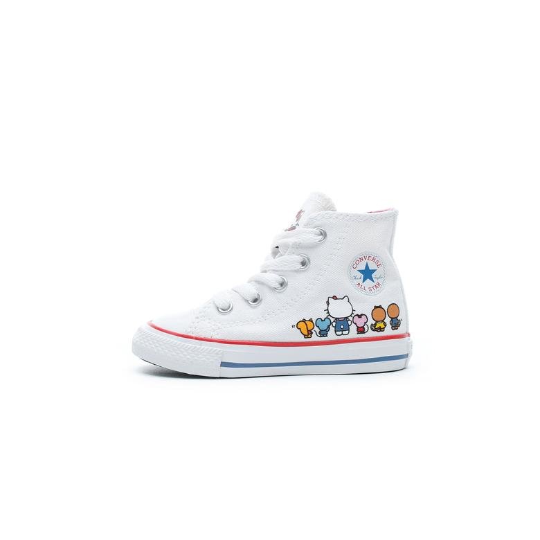 Converse  x Hello Kitty Chuck Taylor All Star Mid Çocuk Beyaz Sneaker