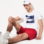 Lacoste Novak Djokovic Erkek Beyaz T-Shirt