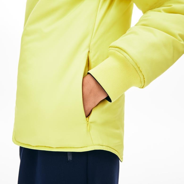 Lacoste Motion Kadın Lacivert - Sarı Çift Taraflı Ceket