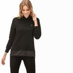 Lacoste Kadın Kapüşonlu Siyah Sweatshirt
