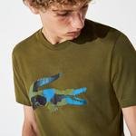 Lacoste Erkek Renkli Baskılı Desenli T-Shirt