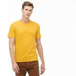 Lacoste Erkek Regular Fit Sarı Baskılı Desenli T-Shirt