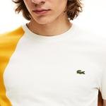 Lacoste Erkek Regular Fit Blok Desenli Sarı T-Shirt