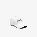 Lacoste L!VE Unisex Baskılı Beyaz Şapka