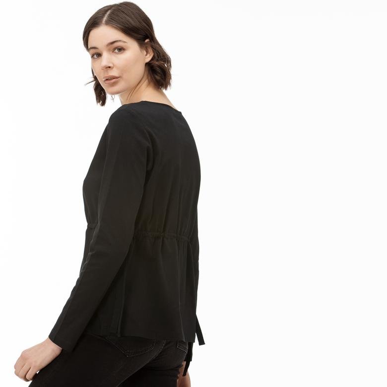Lacoste Kadın Siyah Uzun Kollu T-Shirt