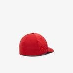 Lacoste Fashion Show Unisex Timsah Nakışlı Kırmızı Şapka