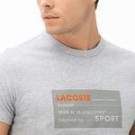 Lacoste Sport Erkek Lacoste Baskılı Gri T-Shirt