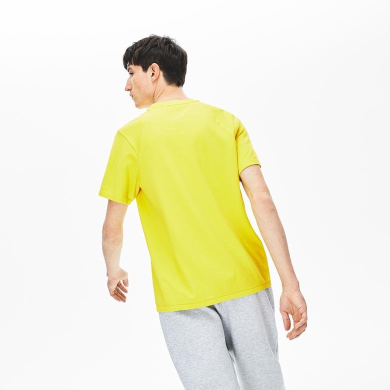 Lacoste Erkek Slim Fit Sarı T-Shirt