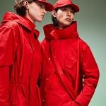 Lacoste Fashion Show Unisex Kırmızı Kapüşonlu Mont