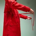 Lacoste Fashion Show Unisex Kırmızı Kapüşonlu Mont