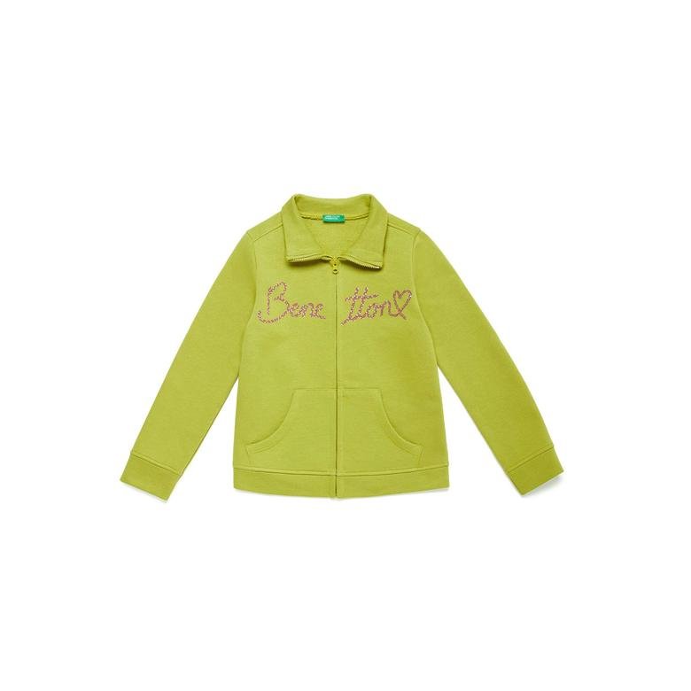 Benetton Çocuk Yazılı Sweatshirt