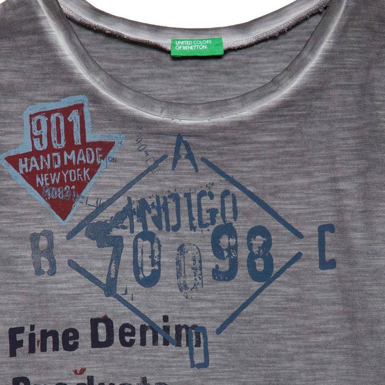 Benetton Çocuk Grafik Baskılı Degrade T-Shirt