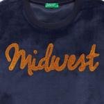 Benetton Çocuk Midwest İşlemeli Sweatshirt