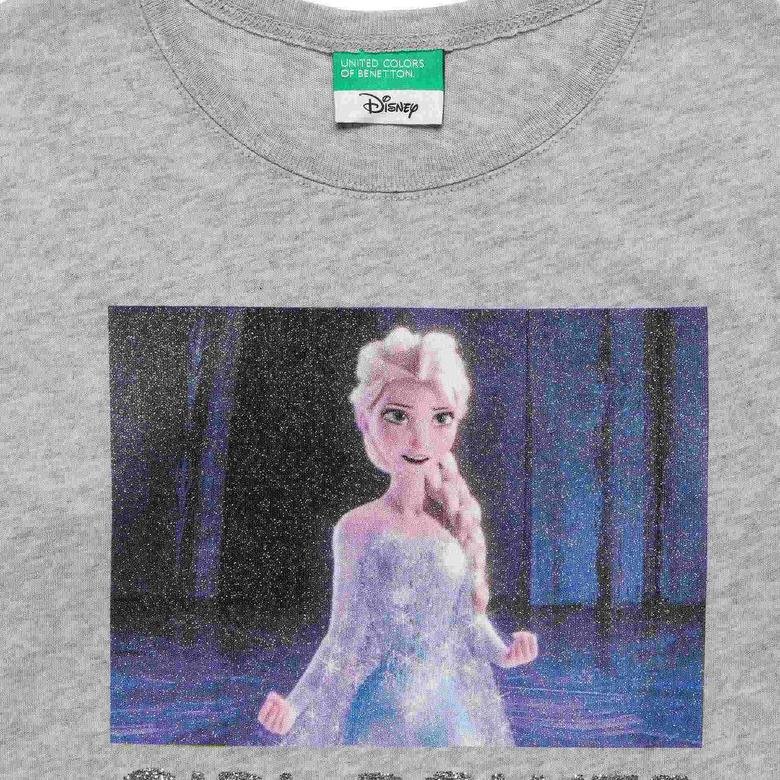 Benetton Çocuk Disney Princess Baskılı T-Shirt