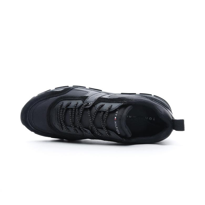 Tommy Hilfiger Fashion Mix Erkek Siyah Spor Ayakkabı