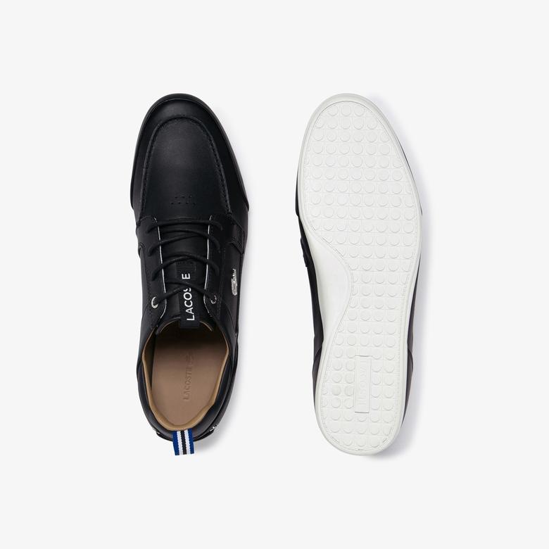 Lacoste Marina 120 1 Us Cma Erkek Siyah  Deri Casual Ayakkabı