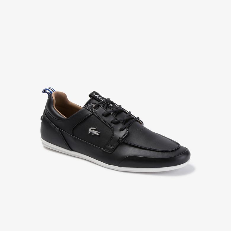 Lacoste Marina 120 1 Us Cma Erkek Siyah  Deri Casual Ayakkabı