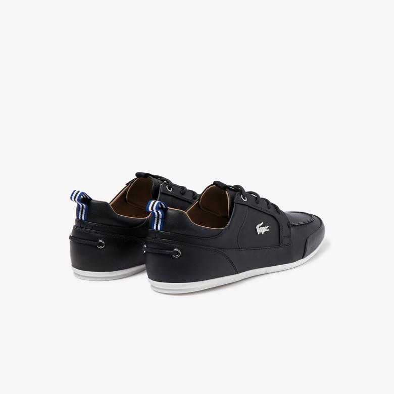 Lacoste Marina 120 1 Us Cma Erkek Siyah  Deri Casual Ayakkabı