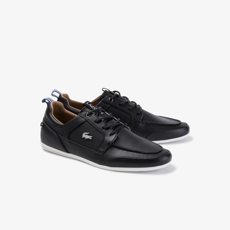 Lacoste Marina 120 1 Us Cma Erkek Siyah  Deri Casual Ayakkabı