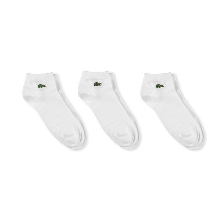 Lacoste Unisex Sport 3'lü Beyaz Çorap